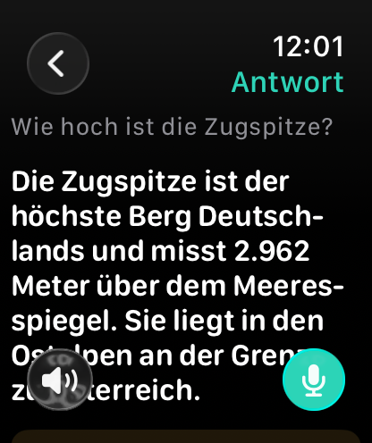 Antwort in Sekunden