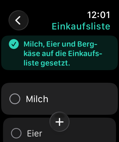 Einkaufsliste zum Abhaken