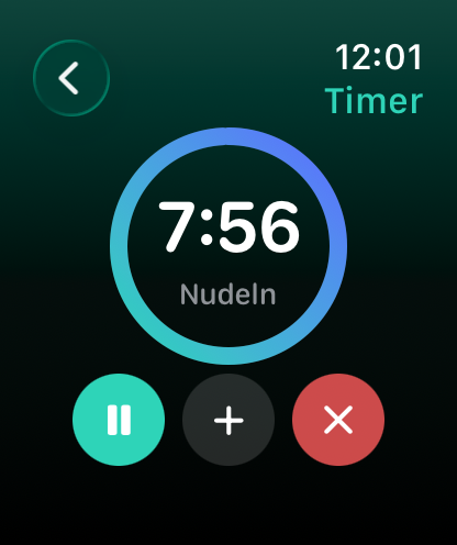 Timer mit Fortschrittsring