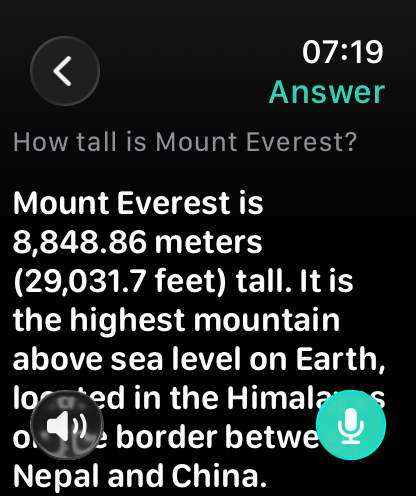Answers in seconds